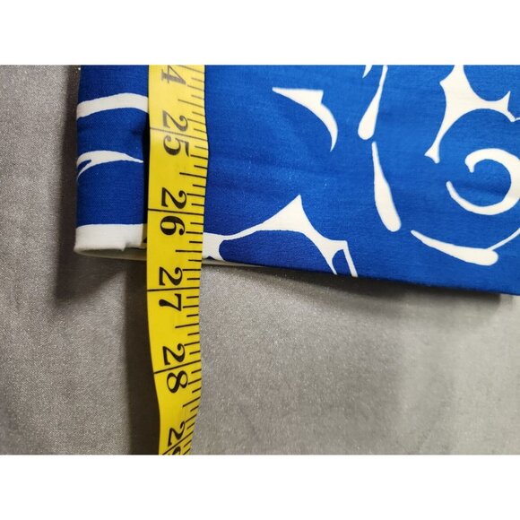 LIZ CLAIBORNE WOMENS SIZE 10 CROPPED CAPRI PANTS BLUE PATTERN EMMA ANKLE NEW - Picture 6 of 8